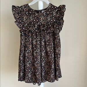 Jamie Kay Floral Ruffle Sleeve Dress 3Y